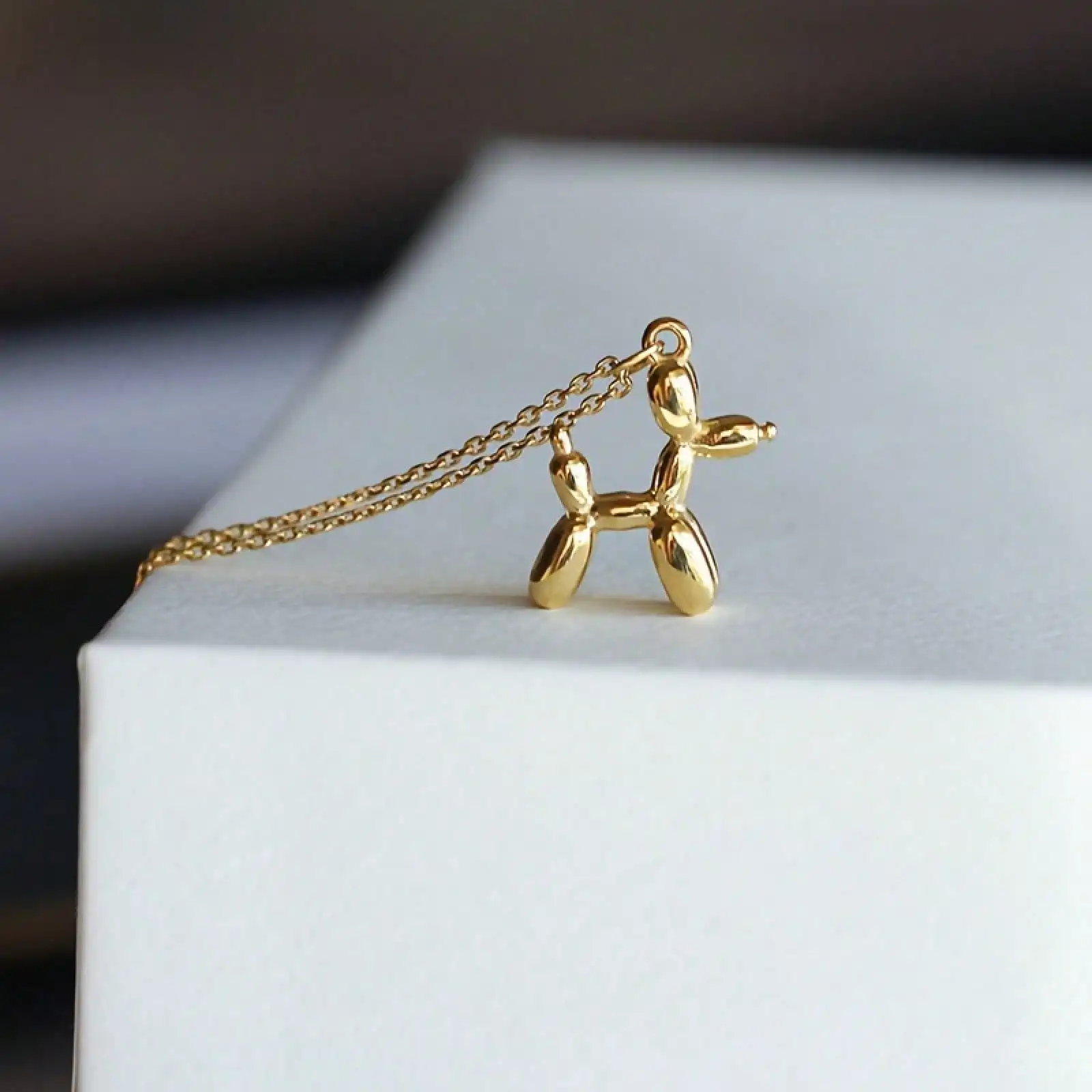 Ladies Fashion New Simple Hip Hop Balloon Dog Pendant Birthday Giftkvn