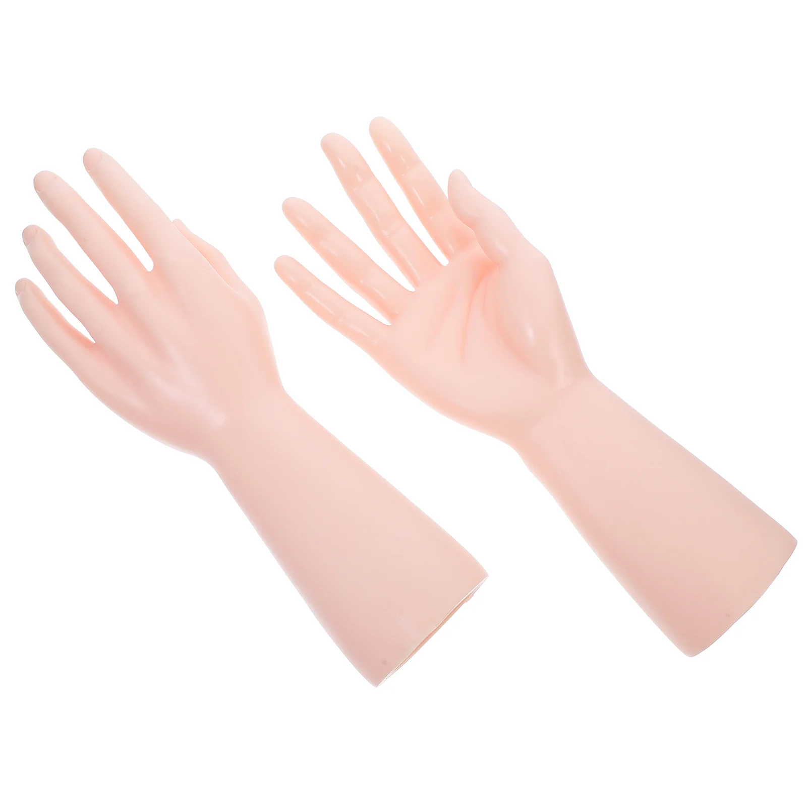 

2 Pcs Simulated Male Model Hand Props Store Ring Holder Jewelry Mannequin Display Delicate Vinyl Tabletop