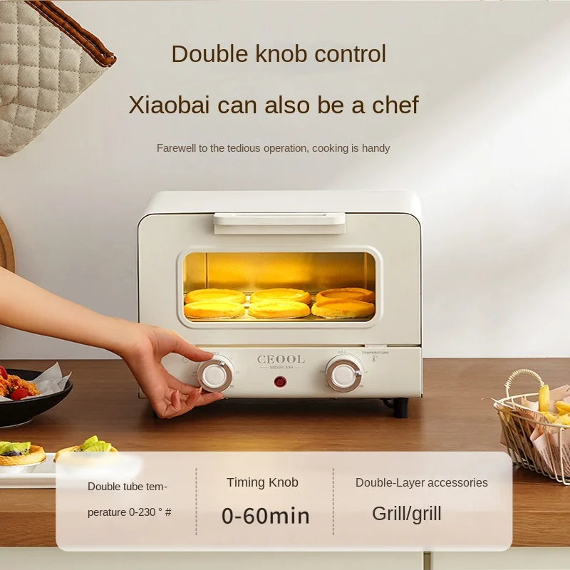 220V 10L Mini Electric Oven for Baking and Steaming Fruit Dryer