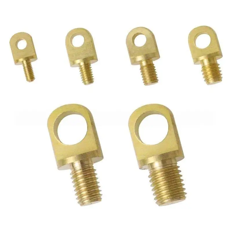 (Copper Lifting Ring Eye Bolt M3 M4 M5 M6 M8 Brass Ear Screw For Wire Rope Plant Light Drone Suspension DIY Hardware)