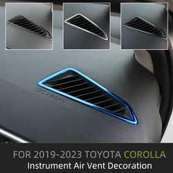 For Toyota Corolla 2019 2020 2021 2022 2023 E210 12th LHD A Pillar Air Outlet Decorative Car Stickers Accessory Inner Garnish