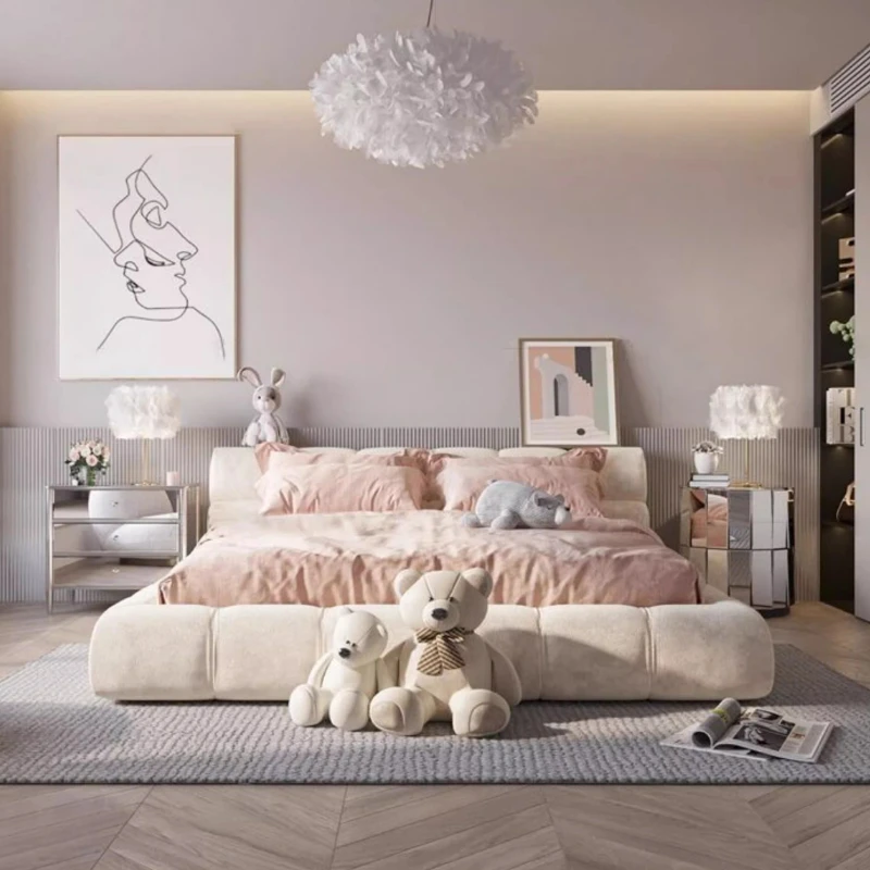 

Castle Girls Massage Bed Double Luxury Human Dog Princess Sleeping Massage Bed Modern Design Letto Matrimoniale Home Furniture