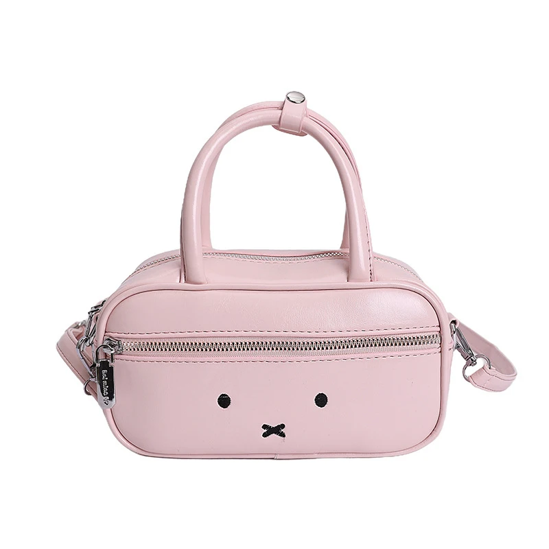

Cute Rabbit Handbag Boston Bag for Women2026New niche exquisite versatile shoulder and crossbody pillow bag