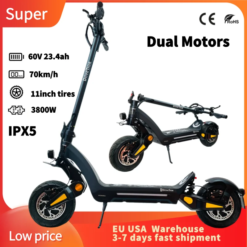 EU USA Warehouse Adult Electric Skateboards Electric Scooter 6000w Adults 50mph Scooter 11 inch 8000w Dual Motor