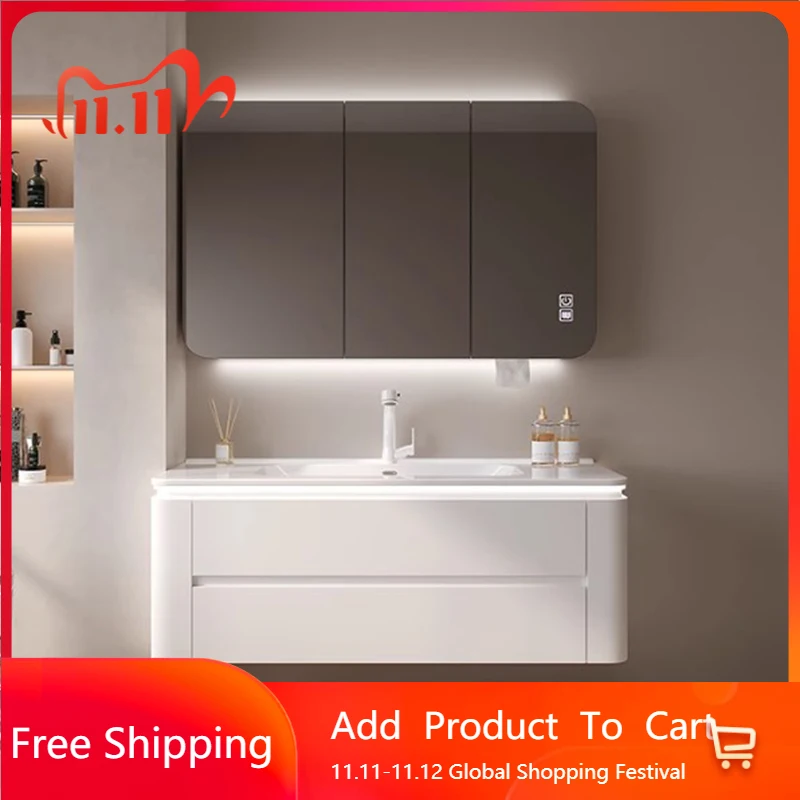 

Wine Lighting Bathroom Cabinet Vanity Waterproof Luxury Makeup Bathroom Vanity Space Saving Storage Vestidores Library Furniture