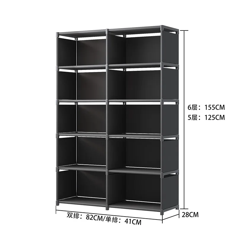 Mehrschichtiges Bücherregal, einfache Montage, Bücherregal, Wohnzimmer, Bücherregal, Arbeitszimmer, Schlafzimmer, Aufbewahrungsregal, Kleinigkeiten, Spielzeugschrank