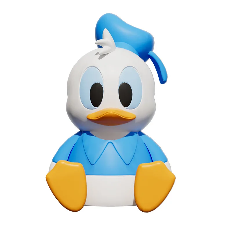 Disney Donald Duck Night Light Bedroom Bedside Sleeping Pat Light Creative Children\'s Birthday Gift Silicone Light Decoration