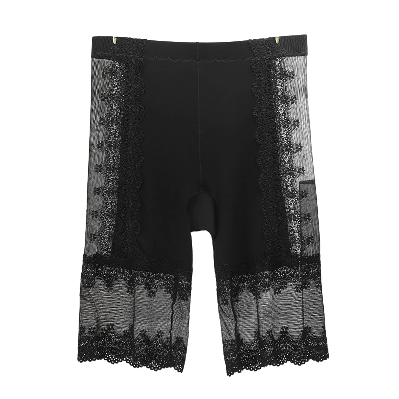 Women's Summer Shorts Under The Skirt Seamless Shorts Lace Prevent Exposure High Waist Safety Pants Shorts Women Large Size