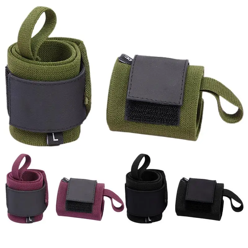 

Wrist Wraps for Weightlifting Elastic Wristband with Thumb Rope 22 Inch Weight Lifting Wrist Wraps for Powerlifting Bodybuilding