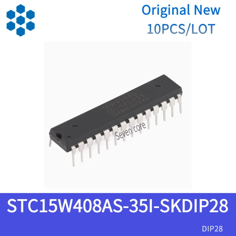 

Original New 10pcs/lot STC15W408AS-35I-SKDIP28 - Enhanced 1T 8051 Microcontroller MCU