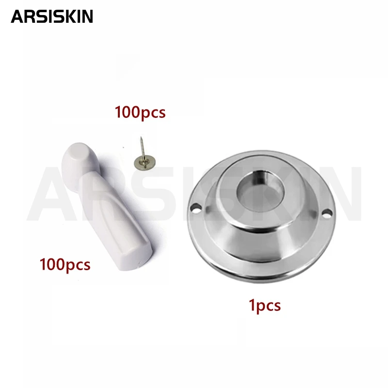 100Pcs AM 58KHz 46mm Grey ABS Material Security Hard Tag EAS Pencil Tag For Supermark Store Clothing With Magnet Lock Opener