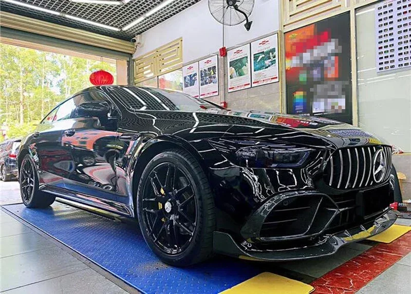 Customization BS style Carbon Fiber Aero Kit Font Spoiler Diffuser For Mercedes Benz AMG GT50 GT53