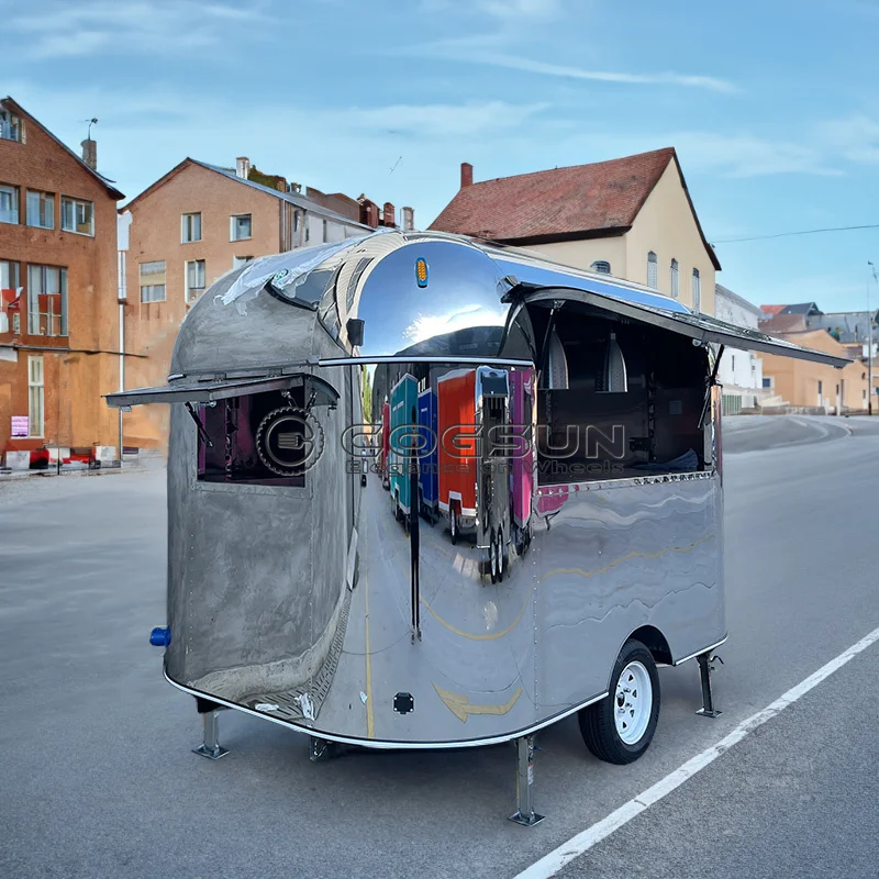 Custom Tricycle Food Cart Snack Vending Food  Trailer  trailer grill Truck With Full Kitchen