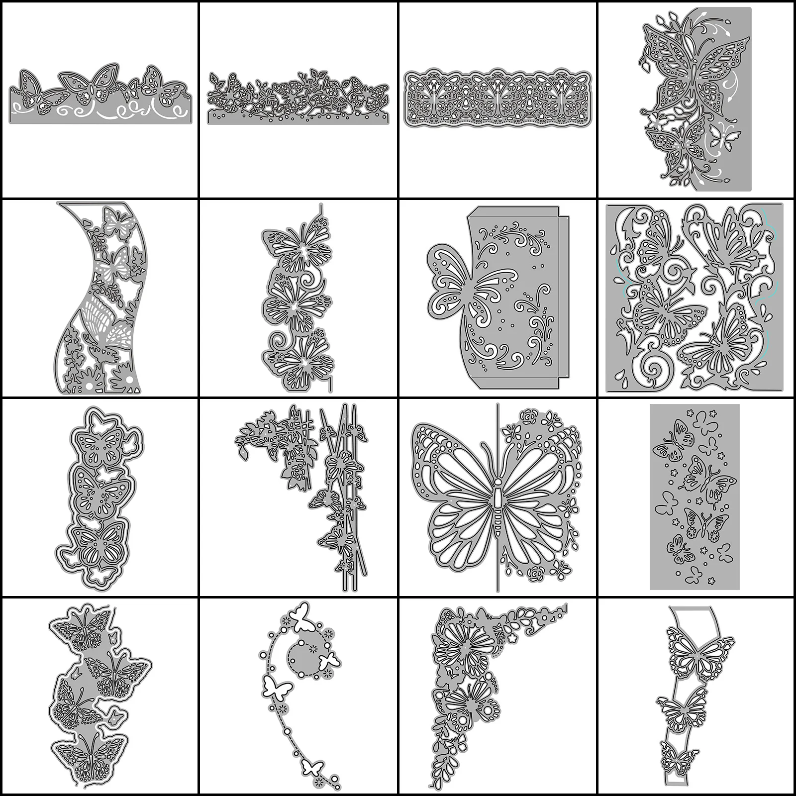 

Butterfly border frame Metal Cutting Dies for DIY Scrapbook Album Paper Card Decoration Crafts Embossing 2022 New Dies