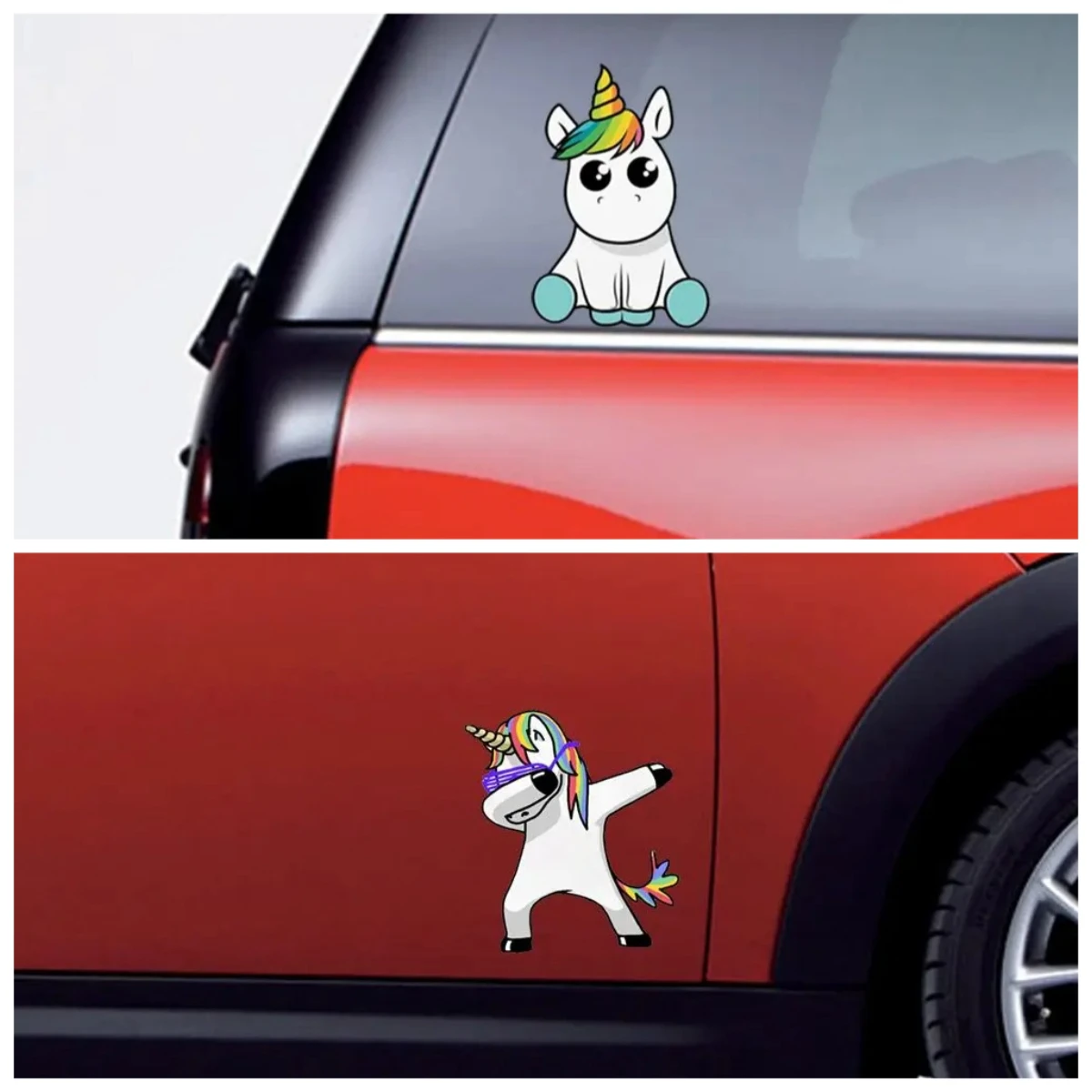 

PVC Unicorn Car Sticker Cartoon Waterproof Vinyl Decals for Car Styling Home Decor