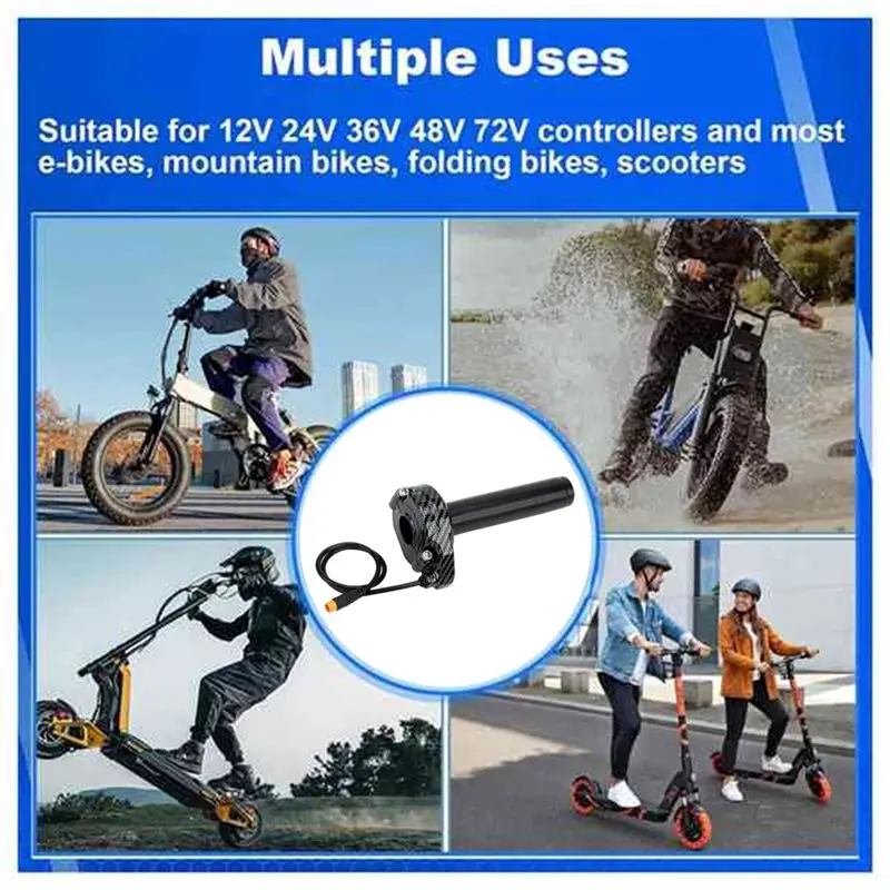 Ebike Full Twist Throttle Grip Kit For Macfox, For Happyrun Freego Heybike 3 Pin Electric Dirt Bike-X59A