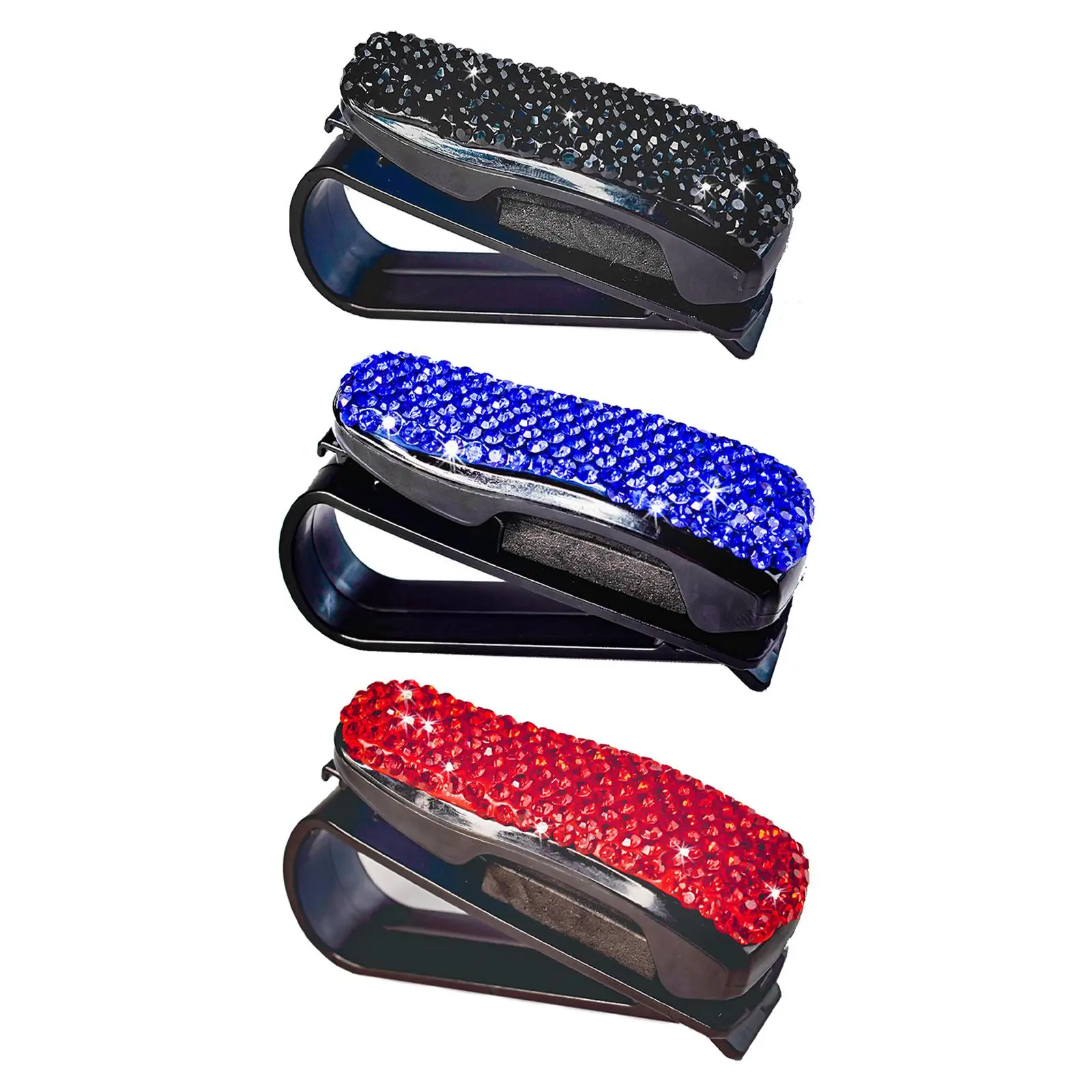 

Shining Car Glasses Holder Storage Organizer Durable Fashion Vehicle Decoration Interior Accessories Sun Visor Eyeglasses Clip