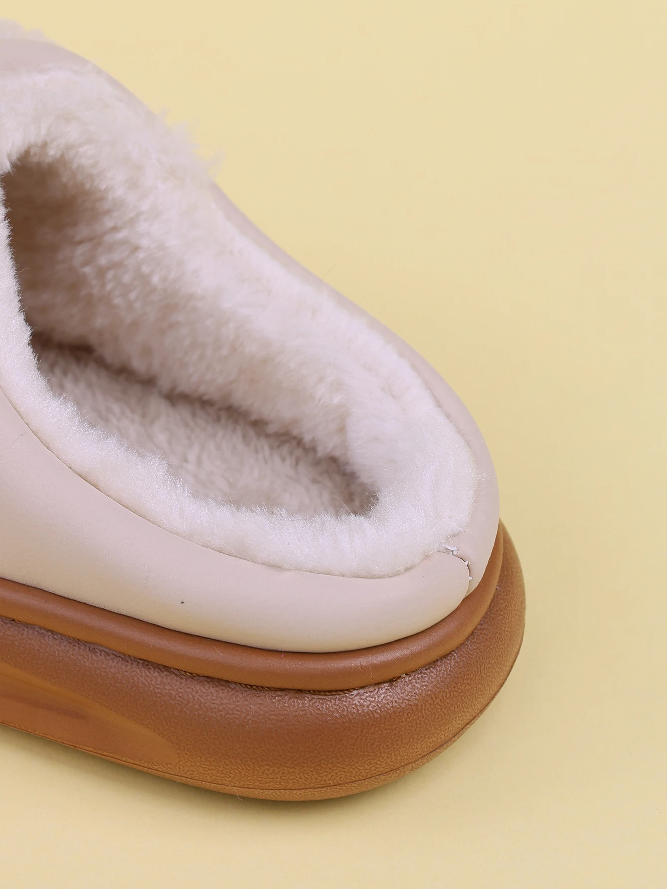 شباشب قطنية عصرية لزيادة الارتفاع للأطفال للفتيات، شباشب قطنية شتوية جديدة لعام 2025 شباشب قطنية دافئة ذات نعل سميك #4