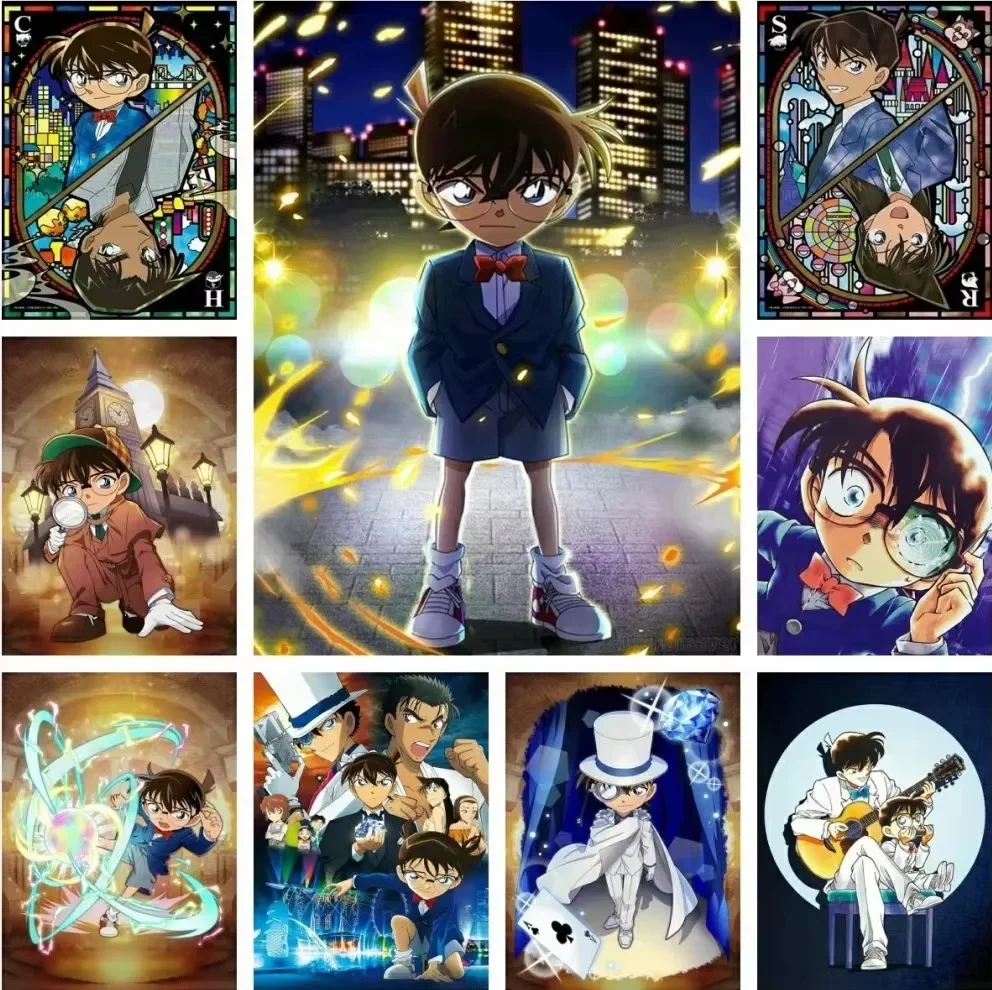 Diamond Painting Anime Detective Conan Mosaic Handmade Artwork Round/Square Diamonds Exquisite Gift Home Decor