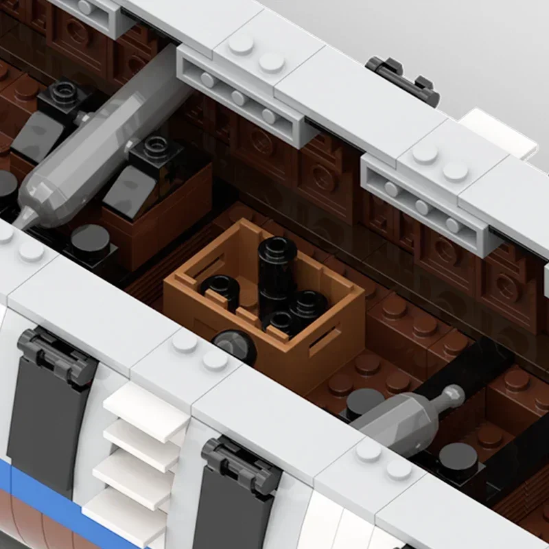 

Moc Building Bricks Ocean Ship Model Armed Merchant Ship Technology Modular Blocks Gifts Toys For Children DIY Sets Assembly