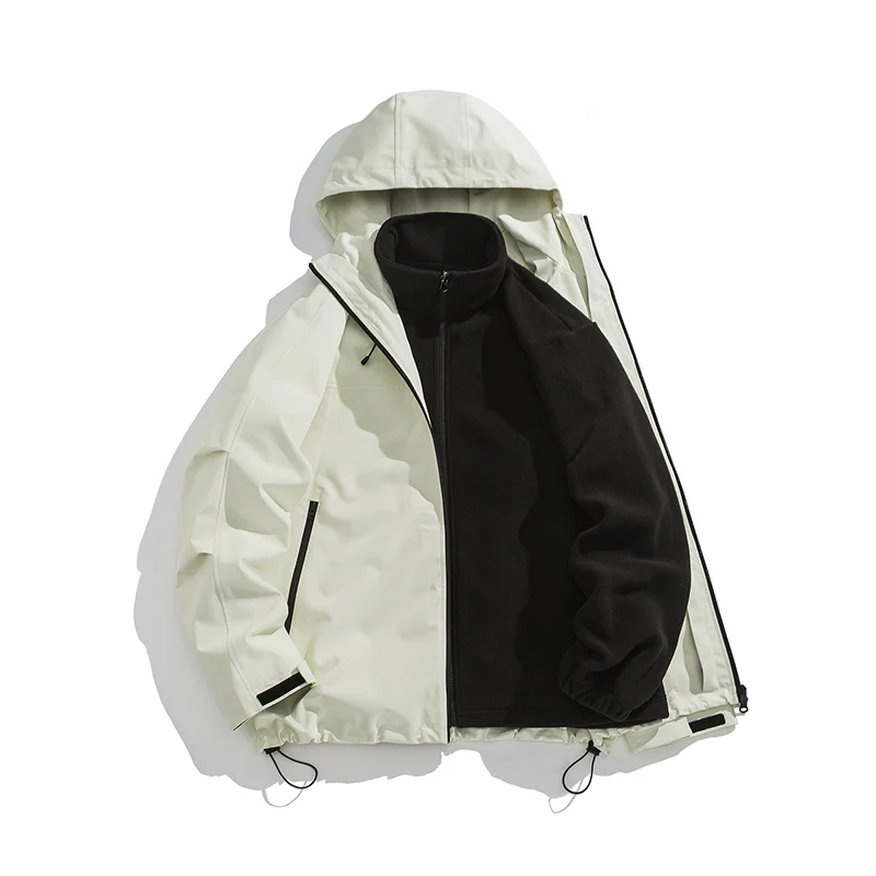 ARC Storm Jacket Autumn and Winter Detachable Three-in-one Plus Fleece Jacket Super Warm Simple Trend Waterproof Storm Jacket