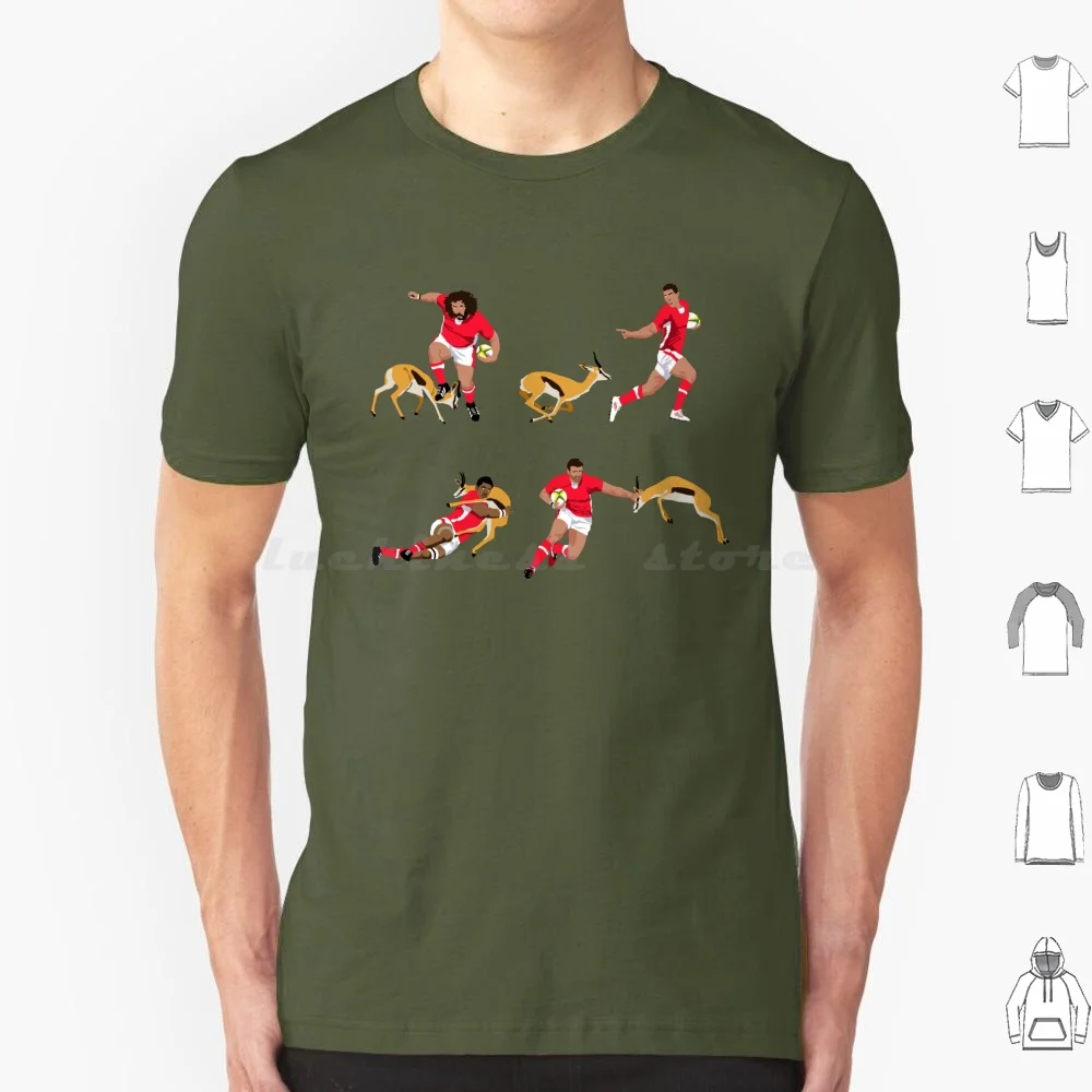 Galles Vs le t-shirt grande taille 100% coton Rugby Union Galles Cymru Sport Springbok afrique du sud rouge Sport gallois Scrum possibles