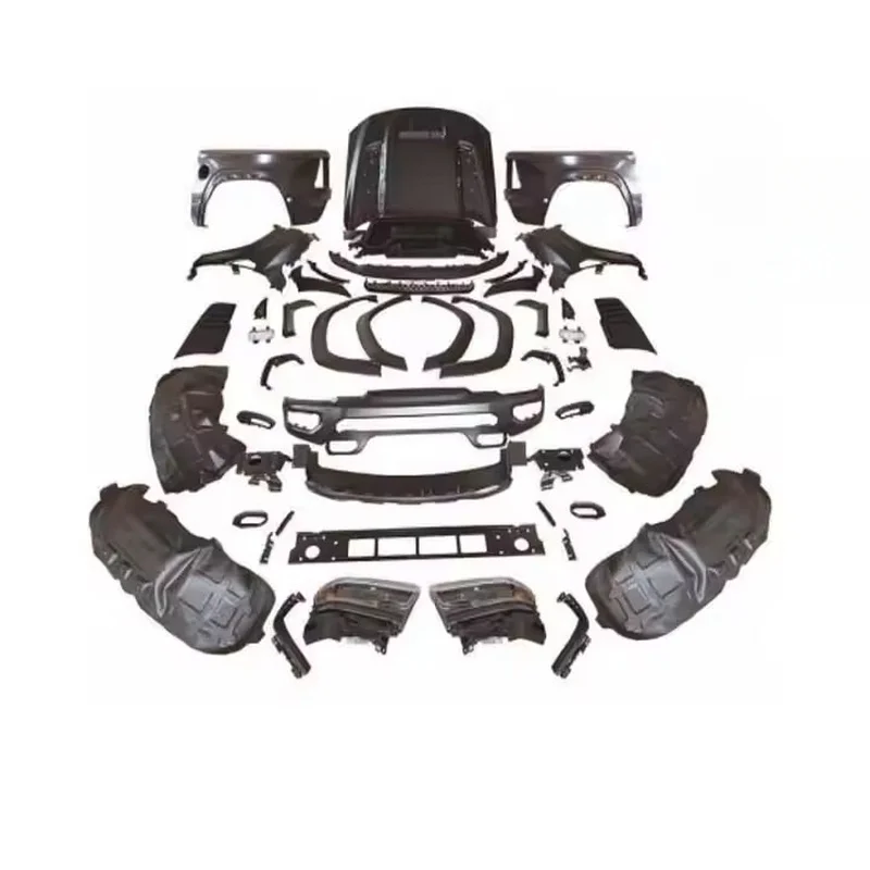 High Quality Front Bumper Assembly Full Front Face Replacement Body Kit With Lights Exterior Upgrade Accessories Fit For RAM 202