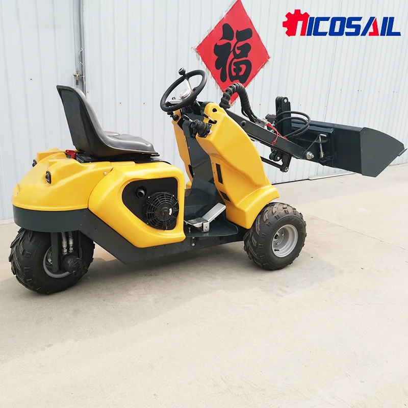 

The latest model of three wheel skid steer loader with discounted prices is a small wheel loader