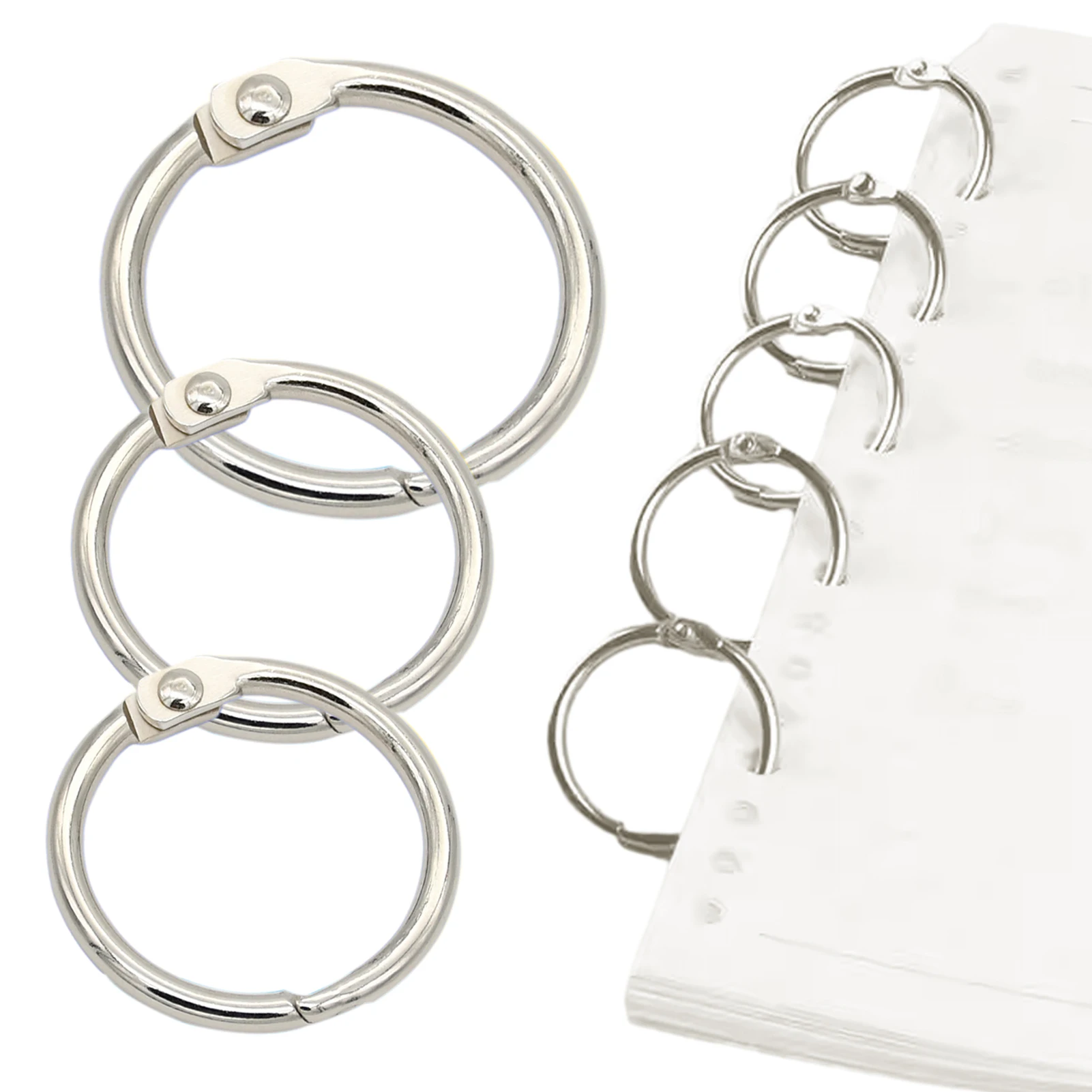 حلقة دائرية فضفاضة من أوراق الشجر المرنة ، مشغولات يدوية يدوية ، مدرسة ومكتب ، 60 من كتاب