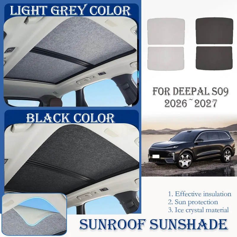 

Car Skylight Sunshades For Hongqi HS3 PHEV 2024 2025 2026 2027 Nano Ice Crystals Film Window Visor Sun Shade Pad Car Accessories