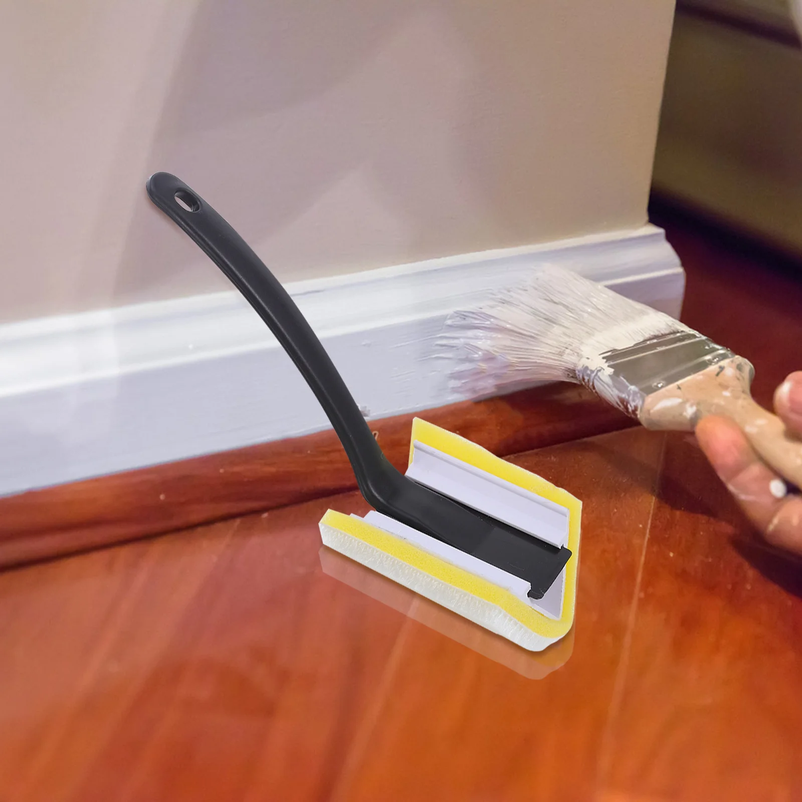 1 Unit Wall Painting Edge Brush Flexible Bristles for Seamless Blending Sharp Angle Cut Perfect for Window Frame and Door Trim