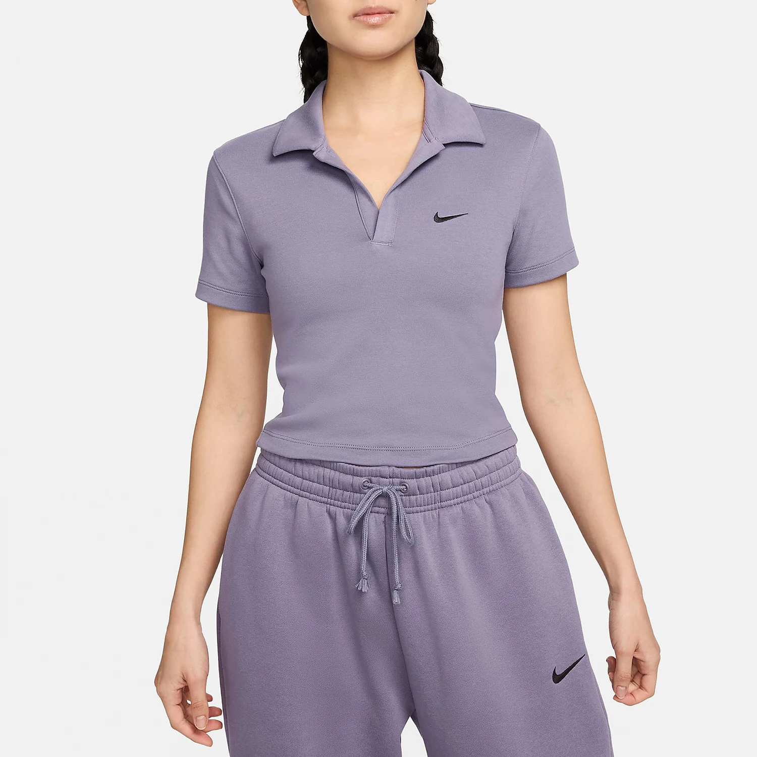 

Официальная спортивная одежда Nike, женская мода, топ с короткими рукавами и воротником DV7885-509