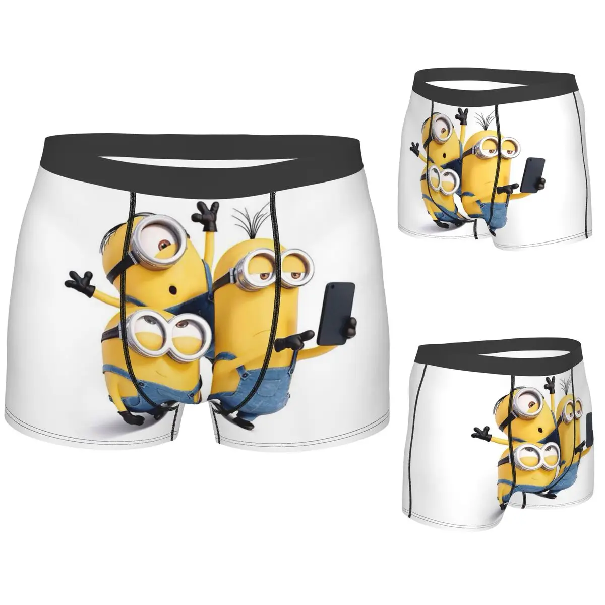 

Boxer Underpants Shorts Minions Cartoon Panties Men's Comfortable Underwear for Homme Man Boyfriend Gift
