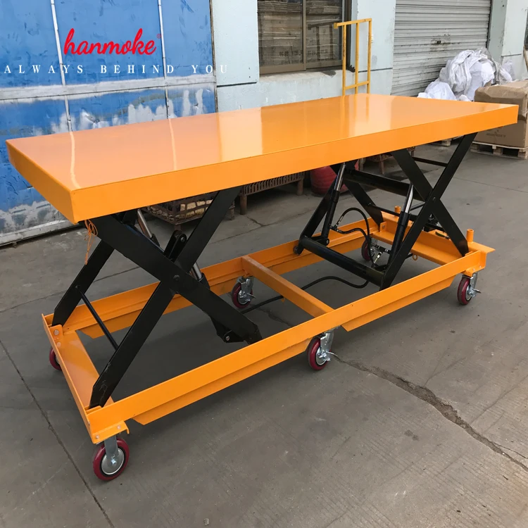 

2 Ton Scissor Foot Lift Table,scissor Manual Lift Table Hydraulic,portable Lifting Display Table
