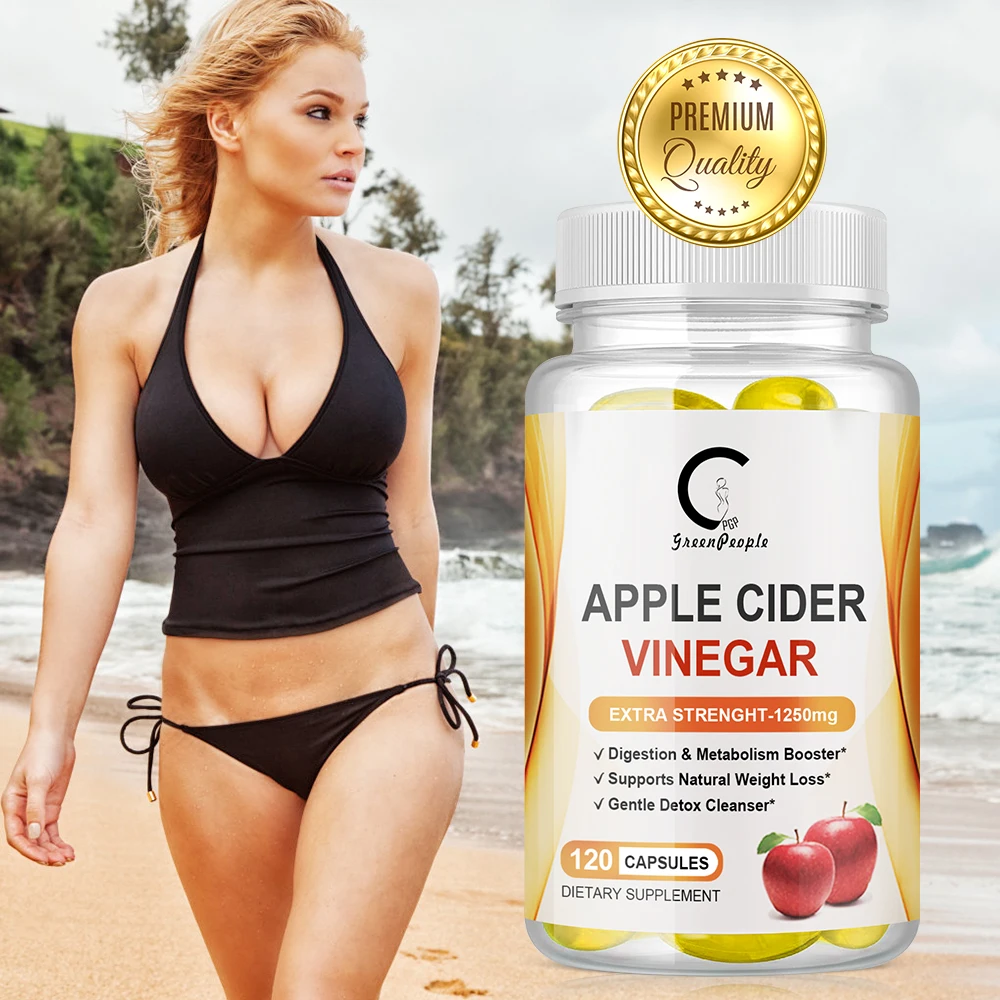 GPGP Greenpeople Natural Green Apple Cider capsule Diet Ketoperiod Weightloss Appetite control Malic Acid