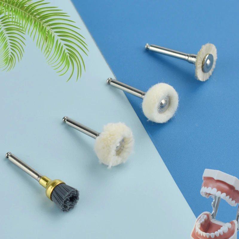 Dental Polishing Wheel Dentistry Laboratory Grinder Brushes Dentist Grinding Low Speed Flat Brush All Materials