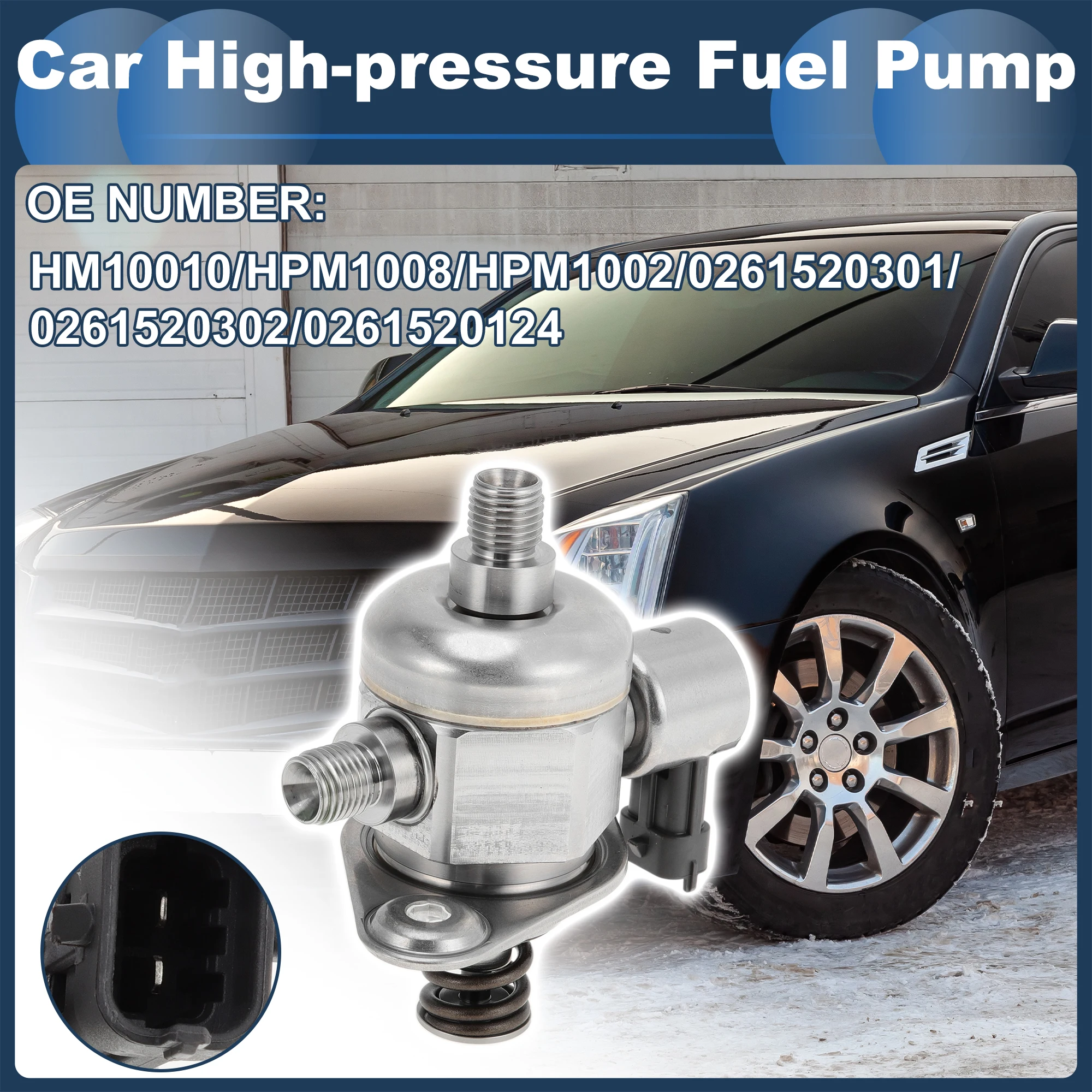 

X Autohaux High Pressure Fuel Pump for Cadillac CTS V6 3.6L 2008-2011 for GMC Acadia 2009-2016 V6 3.6L No.0261520301 Fuel Pump