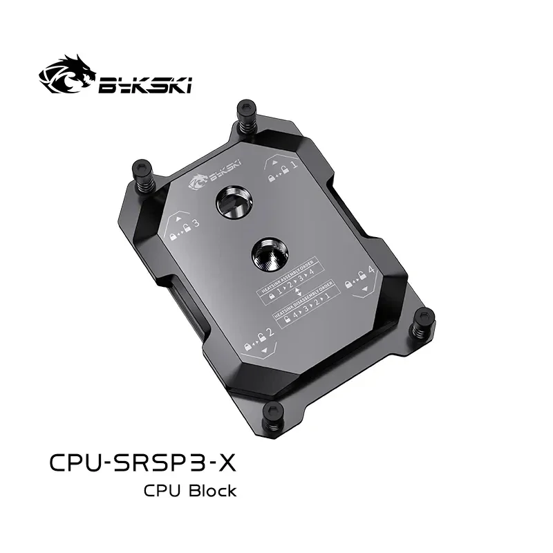 Bykski CPU-SRSP3-X AMD TR4 CPU Water cooler Pro Full Metal Covered Server AI Cloud Computing Liquid Cooling