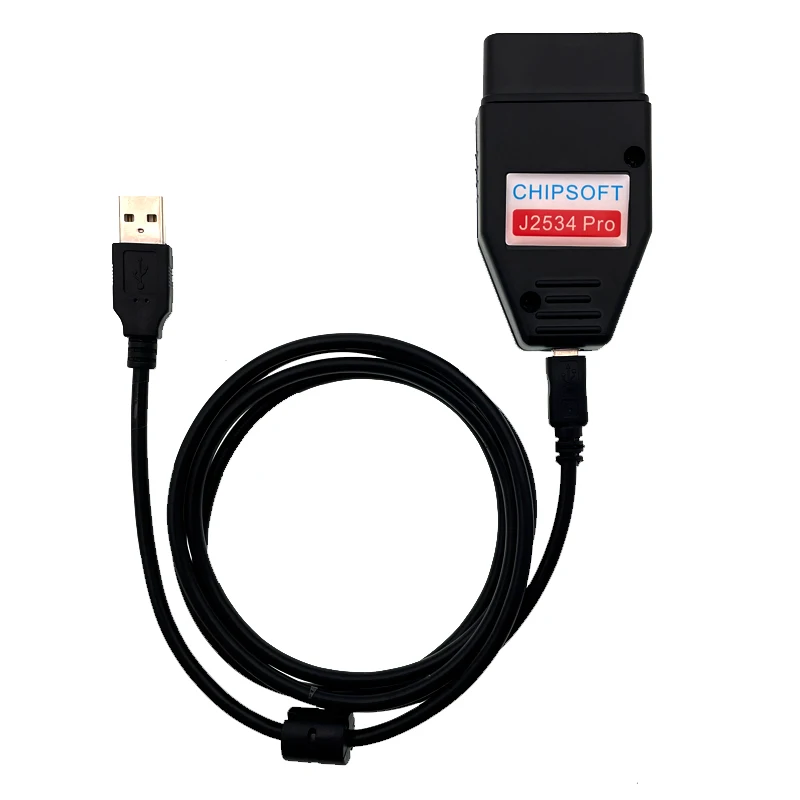 Chipsoft J2534 Pro K-line KLine CAN BUS CANHacker Adapter VCI Diagnostic Tool ECU Chip Tunting Tool Come With ChipLoader 1.97.7