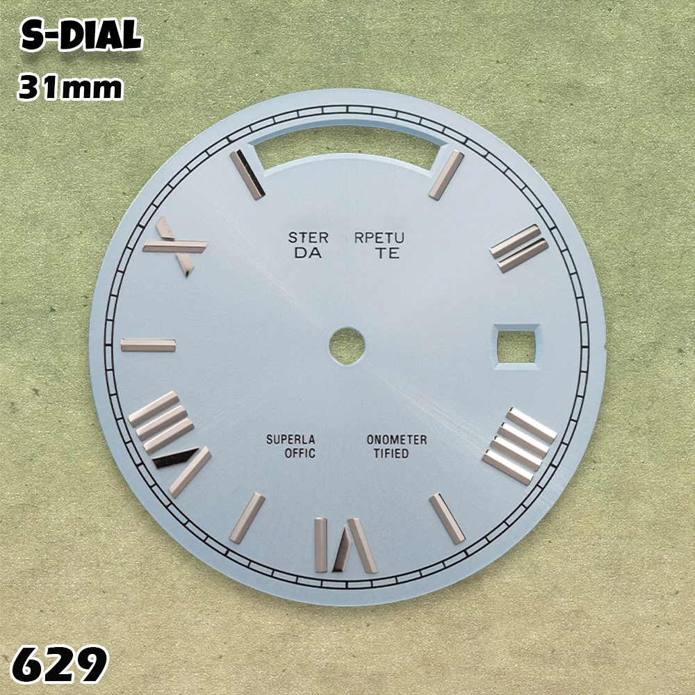 NG S Logo 31mm Black Rome Dial fit 8285 Movements High Quality Watches for men Watch Modification Accessories Repair tools