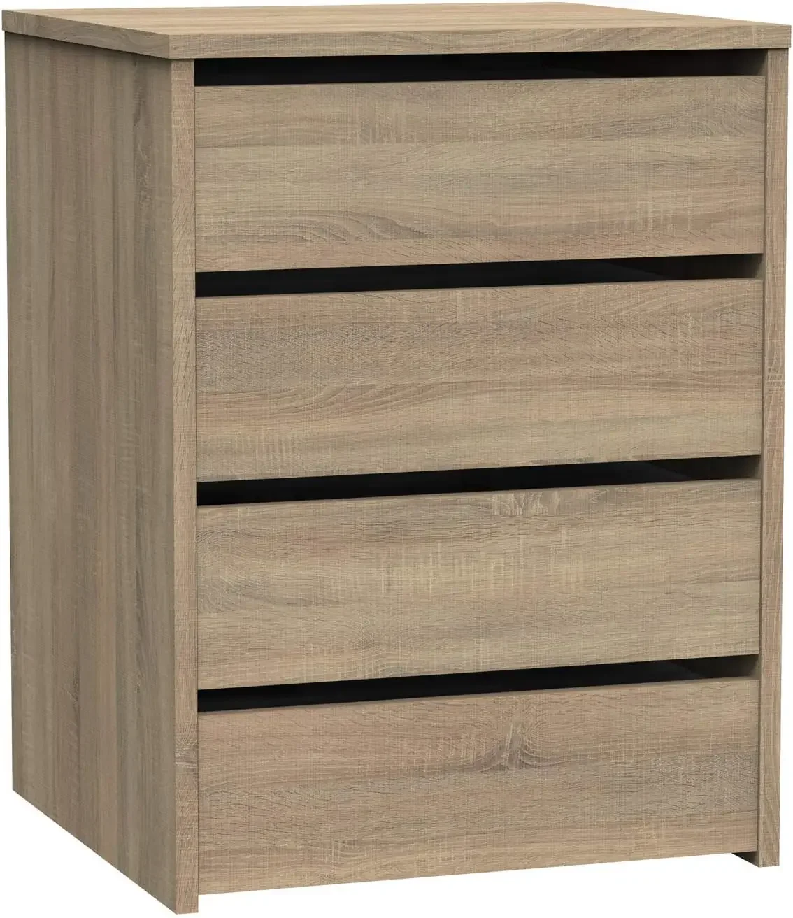 Cajonera 4 Cajones, Cómoda Dormitorios, Despachos, Interior Armario, Roble Cambrian, 63,5x46x45cm (Alto x Ancho x Fondo)