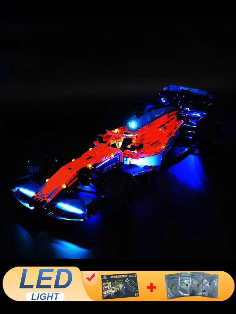 Kit d'éclairage LED pour voiture LEGO 42141 Technic Speed ​​Champion F1, jouets DIY, cadeau (n'inclut pas les blocs de construction, les briques, les ensembles de modèles)