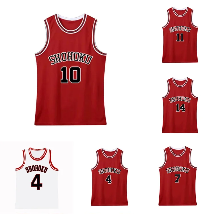 Anime Slam Dunk Shohoku 10 Jersey Vest 3D Print Summer Men Women Outdoor Basketball Uniform Top kid Sleeveless Tank Top Clothing