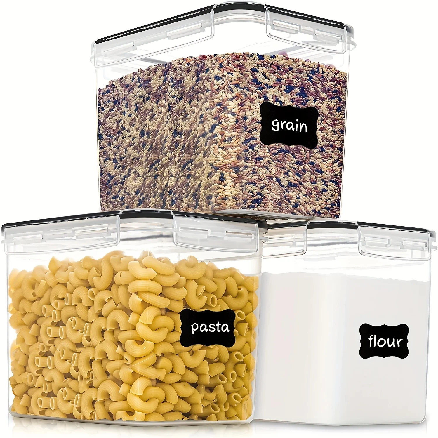 Airtight Food Storage Containers with Lids, 1/2/3 Pcs 3.6L Food Containers for Pantry Organization and Storage, Kitchen Storage