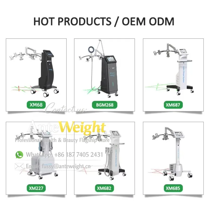 Painless Fat Removal 10d 532nm 635nm Laser Therapy Fat Burning Laser Slimming Lipo 6d 10d Laser Slimming Machine