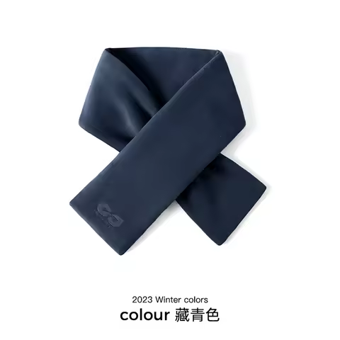 New Retro Simple Fashion Scarf for Men's Autumn and Winter Outdoor Warmth, Cold Proof, Windproof, and Velvet Scarf Luxury