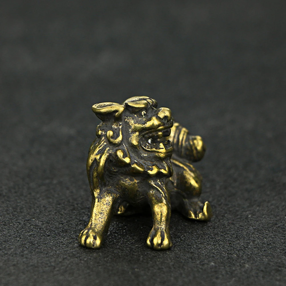 

Feng Shui Ornament Copper Lion Decor Desktop Lion Adornment For Home Office Decoration Wealth Gift