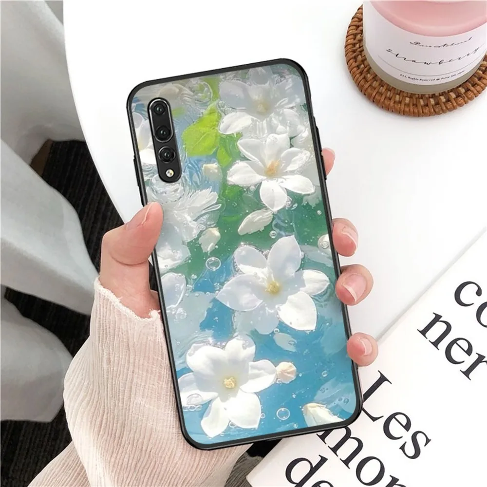 3D Water Ripple Simple Art Phone Case For Huawei P 8 9 10 20 30 40 50 Pro Lite Psmart Honor 10 Lite 70 Mate 20lite