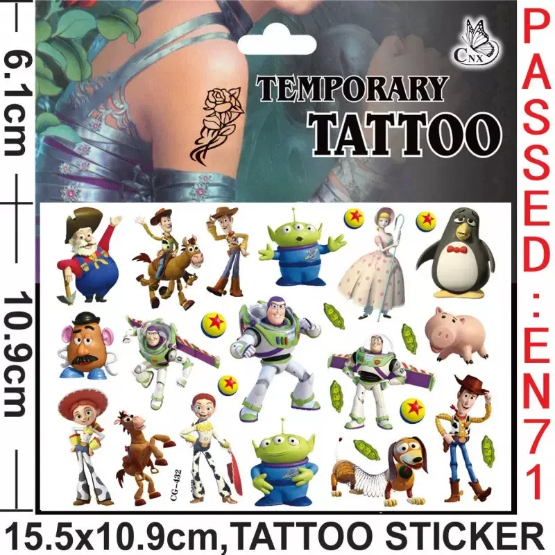 20pc Cute anime Luminous Tattoos for Kids  Styles Temporary Tattoos Stickers Boys Girls Glow Party Supplies Gifts for Children