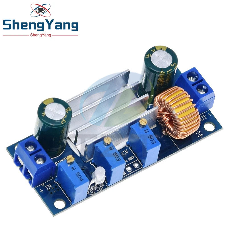 Automatic Protection! 5A Max DC-DC XL4015 Step Down Buck Power Supply Module Adjustable CC/CV Lithium Charge Board for Arduino